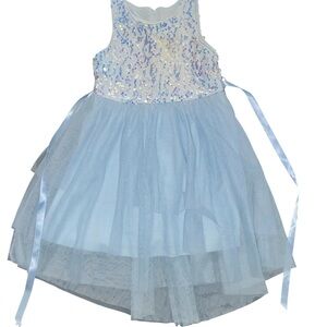 Rare Beauty Shimmering Blue Formal Dress